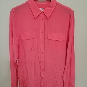 Equipment Women's Pink Button Down Shirt